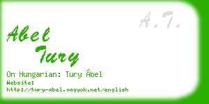 abel tury business card