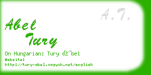 abel tury business card